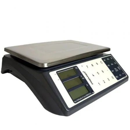 Premier Balanza de Precio/Peso SC-One TR105839B00, Alcance 15Kg/5g o 30Kg/10g, Plato de Acero Inoxidable, Pantalla LCD Dual, Batería Recargable Premier Balanza de Precio/Peso SC-One TR105839B00, Alcance 15Kg/5g o 30Kg/10g, Plato de Acero Inoxidable, Pantalla LCD Dual, Batería Recargable